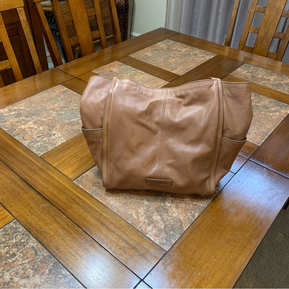 Lucky Brand soft tan/brown shoulder bag